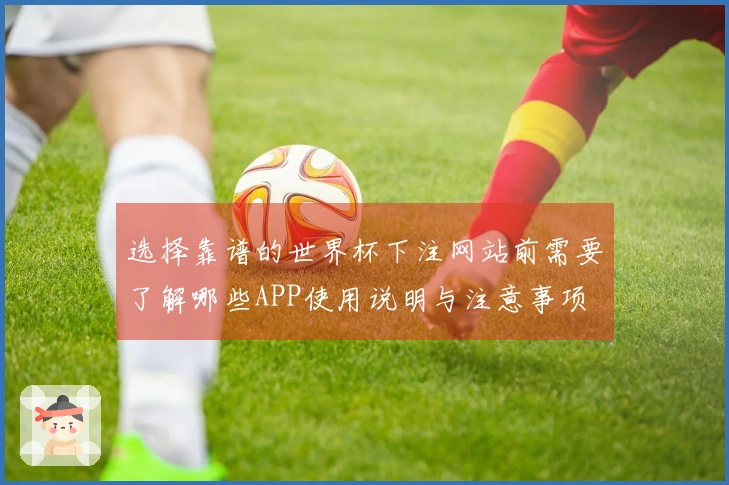选择靠谱的世界杯下注网站前需要了解哪些APP使用说明与注意事项
